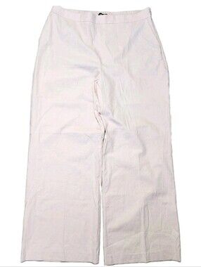 Express Linen Blend High Rise Trouser Pants XL Blush Pink Coastal Career Work